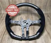 TARIFF FREE SATIN MATT CARBON Alcantara Steering Wheel for BMW M2 M3 M4 X5M X6M (for: BMW)