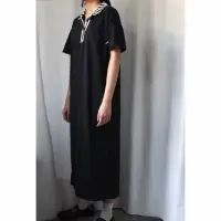 在飛比找momo購物網優惠-【UUIN】UUIN _ 黑POLO洋裝(女裝 短袖POLO