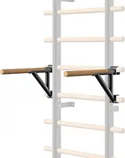DHT Double Bar Bracket, Swedish Ladder Dip Bar Exclusive Attachment, for Home, School, Physical Therapy and Gymnastics