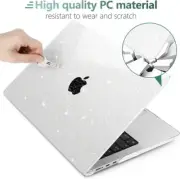 for MacBook Air 13.6 inch Case 2022 Released A2681 with M2 Chip La Glitter Case