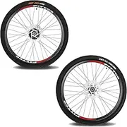 [FITTOO] Mountain Bike Wheels, Bicycle Front Wheel & Rear Wheel, 26",27.5",29",700C Bicycle Bike Wheel, High Strength Double-Wall Aluminum Alloy Rim