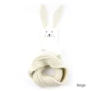 Cute KIDS Bunny Scarf Facebook Instagram Warm Safe 110cm Length - Beige