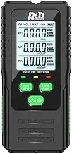 HIKOAN 3in1 Multifunctional Electric Field Magnetic Field RF Radiation Detector Handheld Electromagnetic Radiation Tester EMF Meter Portable Radio Frequency Detect Meter