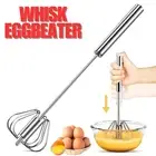 Semi Automatic Mixer Whisk Egg Beater Stainless Steel Manual Self Hand Mixer