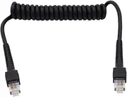 Networking RJ45 Cat6 8P8C UTP Male to Male Stretch Coiled Cable Lan Ethernet Network Patch Cord (100cm)