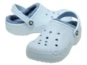 Crocs Baya Adult Lined Clogs Mineral Blue Women's 6 Men's 4 New with Tags NWT