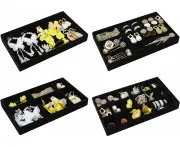 Jewelry Trays Organizer t of 4 Jewellery Drawer Organi r Velvet Jewelry Organi r Stackers Jewellery Box Jewellery Tray Jewellery Storage Jewellery
