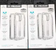 Lot of 25Pelican Voyager 4 Layer Case w/ Holster for Apple iPhone 13 Pro - Clear