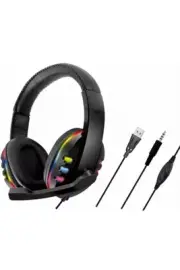 GAMEPRO LED Gaming Headphones, Noise Isolating in Line Mic and Volume Wheel, Com