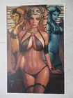 NATHAN SZERDY SIGNED 12X18 ART PRINT STAR WARS AAYLA SECURA FEMME FATALES NEW