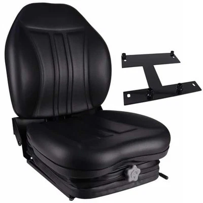 SK8301744 High Back Seat, Black Vinyl w/ Integrated Suspension Fits Kubota