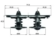 Thermostat, coolant MAHLE TX 32 75D for SCANIA T 11.705 2004-2005