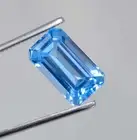 7.10 Ct Natural Namibia Jeremejevite Flawless Loose Gemstone Certified 13x8 MM