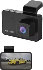 1080P Dash Camera for Car Front Dashcam Car Security Cam 3’’ Display 140°Wide An