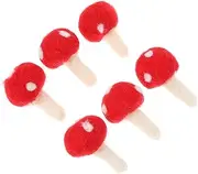 NUOBESTY DIY Felt Mushroom Decorations Lightweight Boys and Girls Hair Band Materials for Headdress