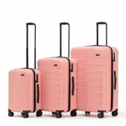 3pc Interstellar Trolley Travel Carry Suitcase Luggage Set 2.0 Peach