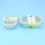 2 Pcs Sealing Box Food Storage Containers Stainless Steel Food Containers