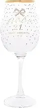 Lesser & Pavey Gibson Gifts Jewelled 21st Wine Glass