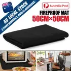 Camping Fire Pit Mat Flame Retardant Fireproof Blanket for Yard BBQ Hiking 50CM