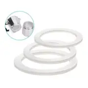 1*-Replacement Gasket Seal For Coffee Espresso Moka Stove Pot Top Silicone White