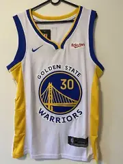 Golden State WARRIORS NBA #30 Curry WHITE Jersey Adults