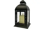 Mirabella Metal Candle Lantern Black each