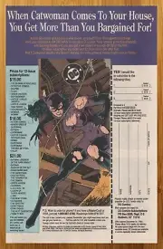 1993 DC Comics Subscription Vintage Print Ad/Poster Catwoman Promo Wall Art 90s