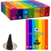 Crystal Wonderland Seven Chakras 120 Incense Cones Green Tree