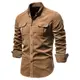 Cotton Mens Shirt Business Casual Fashion Spring Shirts Top