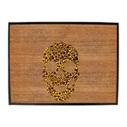 Leopard Skull - Funny Novelty Doormat Man Cave Floor mat