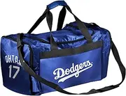 FOCO - MLB Los Angeles Dodgers Core Duffel Gym Bag - Shohei Ohtani #17, Team Color, 21" X 11" X 11"
