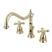 Kingston Brass KS199.AX Heritage 1.2 GPM Widespread Bathroom - Brass