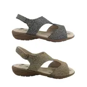 Bellissimo Stacey Ladies Sandals Leather Slingback Comfort Sole Spot Pattern