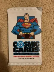 1991 DC Comics Cosmic Trading Cards SEALED UNOPENED PACK - 12 Cards! - Impel