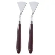 2pcs E1 Painting Palette Knife Stainless Steel Art Spatula Scraper Mixing Tool