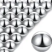 30 Pieces Steel Balls 0.5 Inch Replacement Balls Rust-Proof Metal Balls for Toys Marble Run