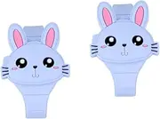 [LIFKOME] 2pcs Silicone Watch for Kids Cartoon Rabbit Design Waterproof Toy Watch Child's Party
