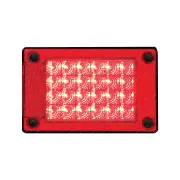 LED Autolamps Red LED Lamp Stop Tail Light Lamp Only 24 LED Lamp Single Blister