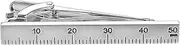 [Yoursfs] Unique Ruler Tie Clip for Men Silver plated Stainless Steel Tie Bar Pin Novelty Men's Jewelry, one size, Non-Precious Metal, No Gemstone