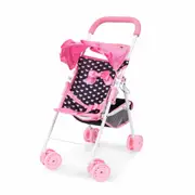 Bayer Buggy Doll Pram - Pink Bow