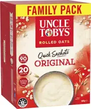 Uncle Tobys Oats Quick Sachets Family Pack Original 3X20 Sachets