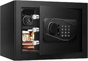 AltiKeep Security Safe with LED Light Digital Keypad,28L Home Safe Box with Emergency Keys, Secure Cash, Jewelry, Other Valuables, Money Storage Box For Home, Office, Hotel, 30cm x 35cm x 25cm