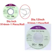 Dental Orthodontic Niti Roll Open Coil Spool Springs 012*030″ / 010*030″ 3 Feet
