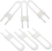 ERINGOGO 6pcs Safety Locks Sliding Cabinet Door Locks Versatile Design for Cabinets Easy Locking Mechanism Furniture Protection Without Damage