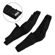 Tie Straps 300cm X 2.5cm Black Polyester Webbing Bicycle 1 Pair High Quality