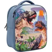 3D Dinosaur Junior Backpack with 2 Figures School Bag Back Pack Fun Play Kids