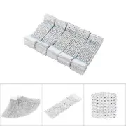 50pccs 8 Rows Chair Sash Napkin Rings Mesh Wrap Ribbon For Christmas YA
