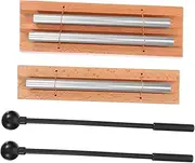 GOOHOCHY 2 Sets Hand Chimes Wooden Percussion Instrument with Mallet for Meditation Yoga and Mindfulness Practices Enhance Sound Therapy and Capture Attention in Classrooms
