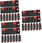 Vaguelly 3sets 10pcs Speaker Terminal Connector Plate Easy Installation Wire Connectors for Audio Equipment Light Strips Durable Clamping Mechanism for Efficient Connections 10pcs*3