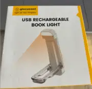 Glocusent USB Rechargeable Book Light for Reading in Bed, Portable